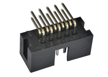 conector del jefe de la caja de 2.54m m 90 voltaje de Withstand de los pernos 500V del jefe del grado