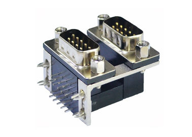 Dos tipo varón del Pin D del conector 9 del SUBMARINO de la fila D para las palancas de mando del juego de ordenador