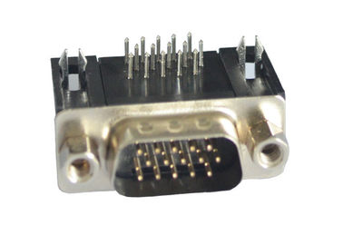 Resistencia de contacto máxima recta masculina modificada para requisitos particulares del conector del SUBMARINO del DB D de 15 Pin