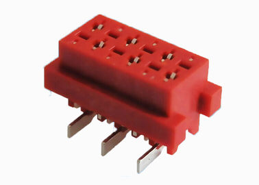 Alambre femenino del jefe IDC Connector1.27mm para subir al tipo de cable de la prensa de 6 Pin