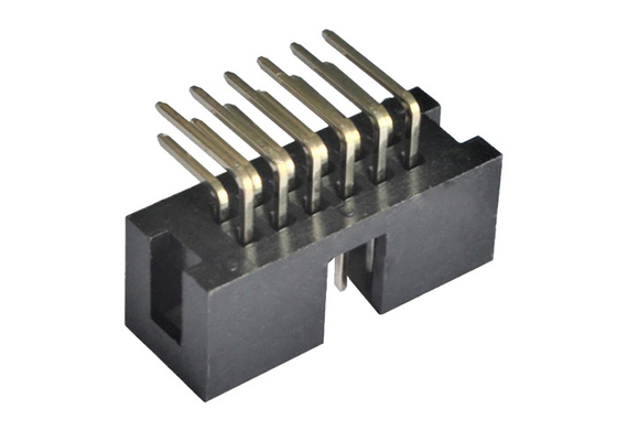 conector de ángulo recto de SMT de la caja del jefe de 2x6 IDC del jefe de la echada masculina del conector 2,54